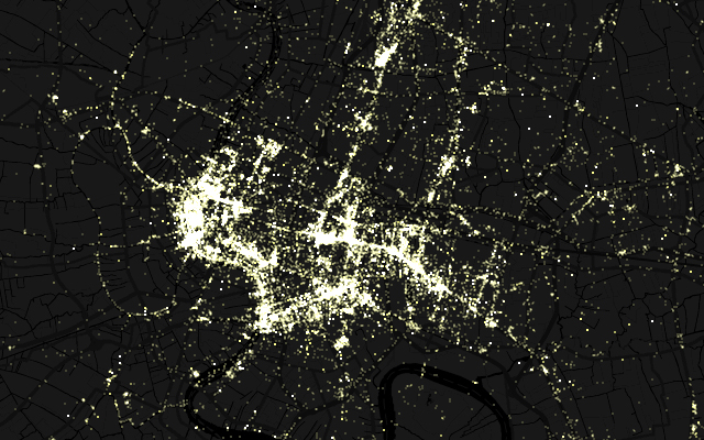 Bangkok - 2005 to 2012 photo density