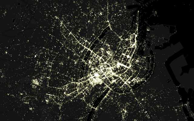 Copenhagen - 2005 to 2012 photo density