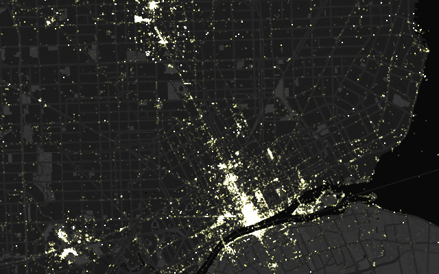 Detroit - 2005 to 2012 photo density
