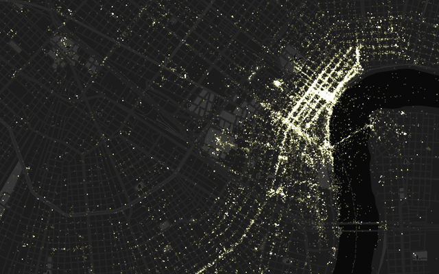New Orleans - 2005 to 2012 photo density