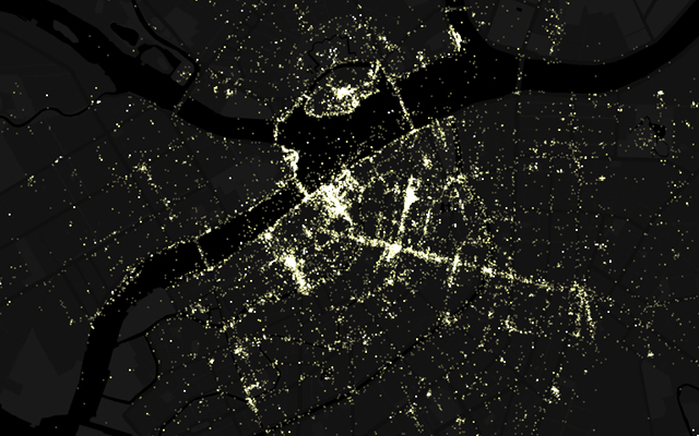 Petersburg - 2005 to 2012 photo density