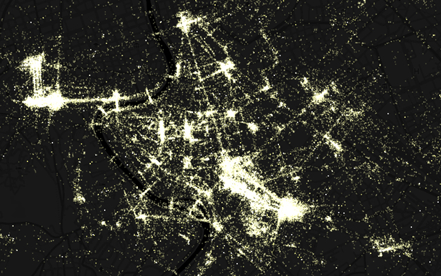 Rome - 2005 to 2012 photo density
