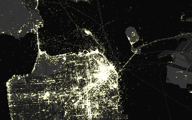 San Francisco - 2012 photo density