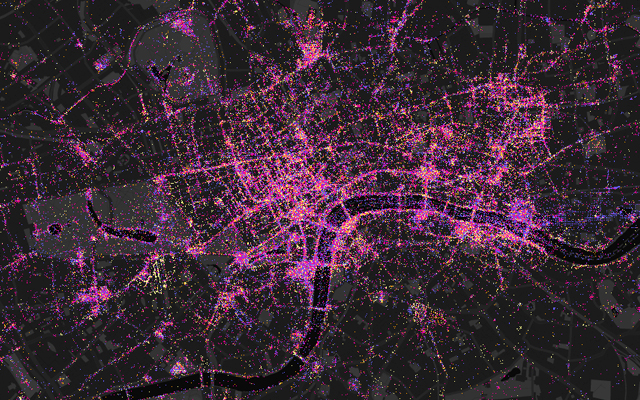 London - 2011 to 2012 number of views metric
